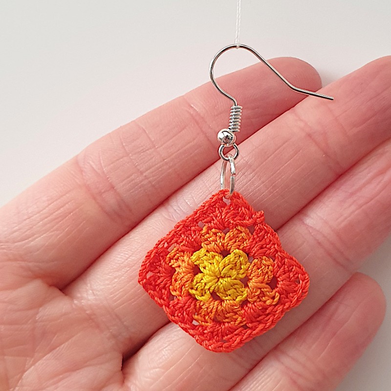 Granny Square Earrings