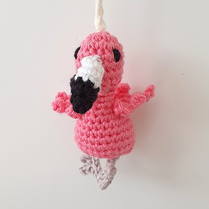 Flamingo Keyring