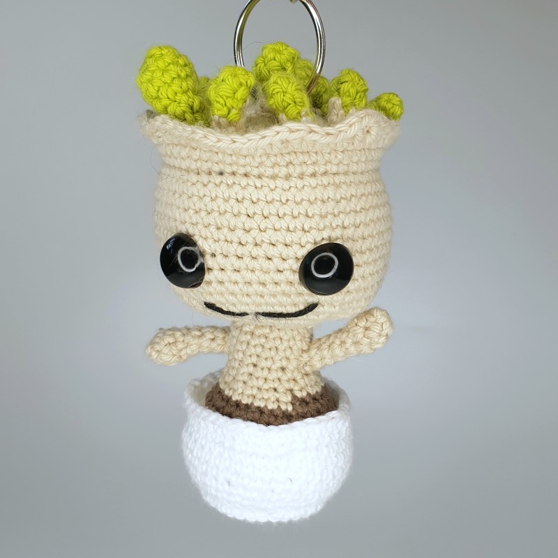 Crochet Baby Groot Keyring